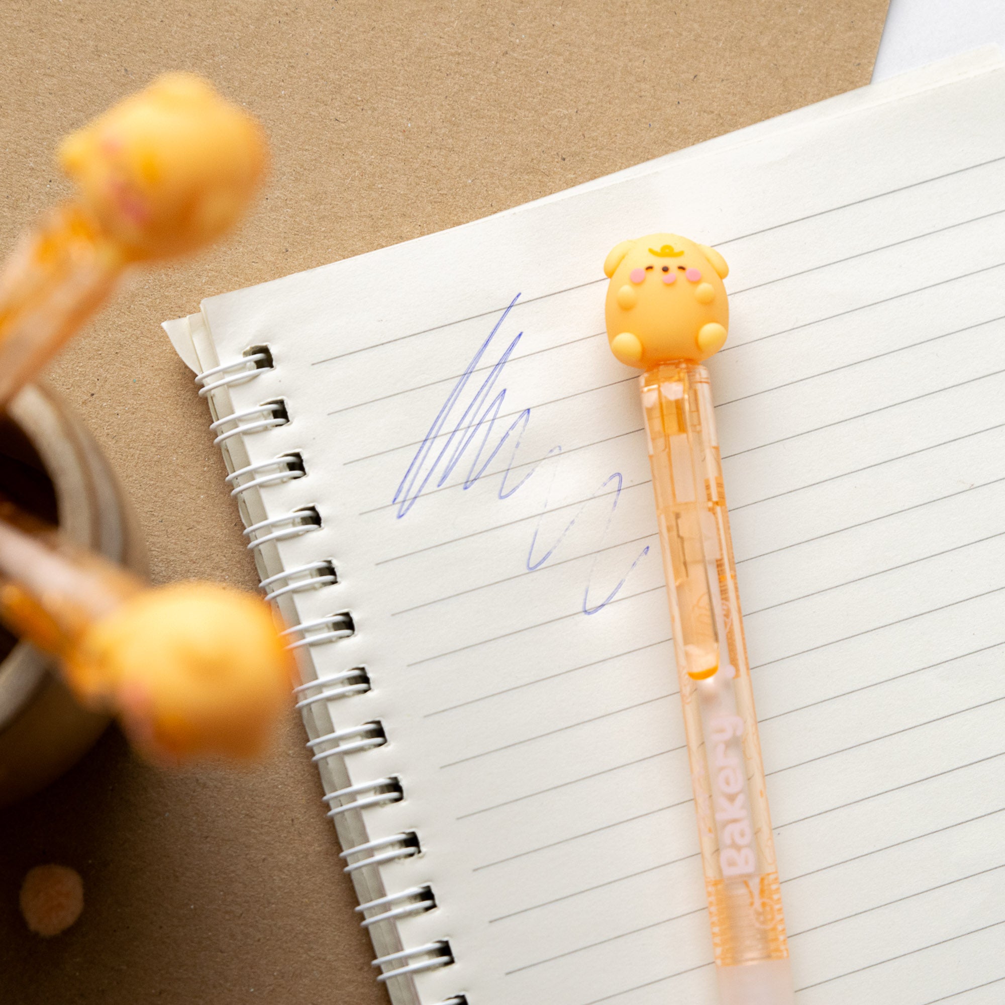 Kawaii Radierbarer Gelstift – Cheeseburger-Bär