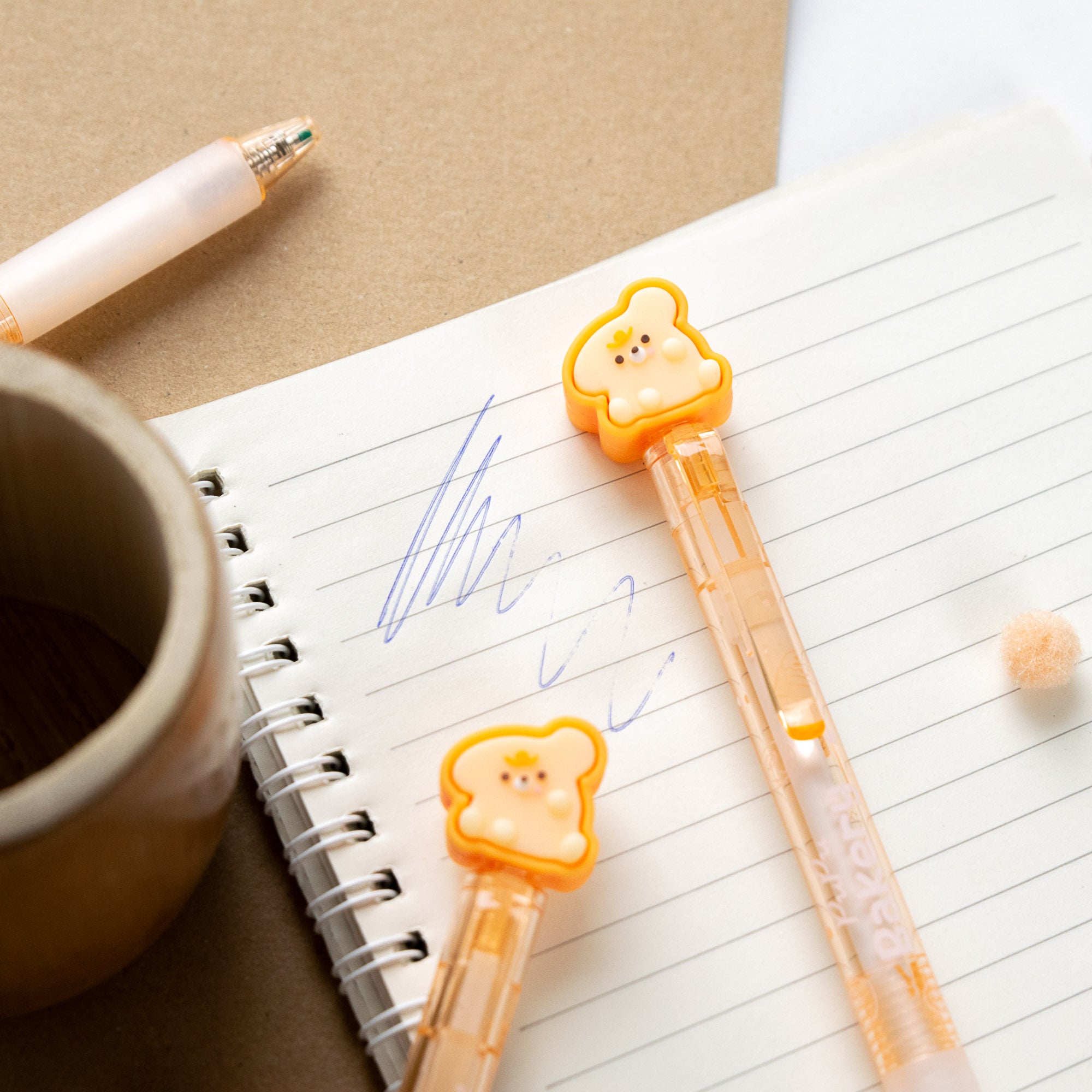 Kawaii Radierbarer Gelstift – Cheeseburger-Bär
