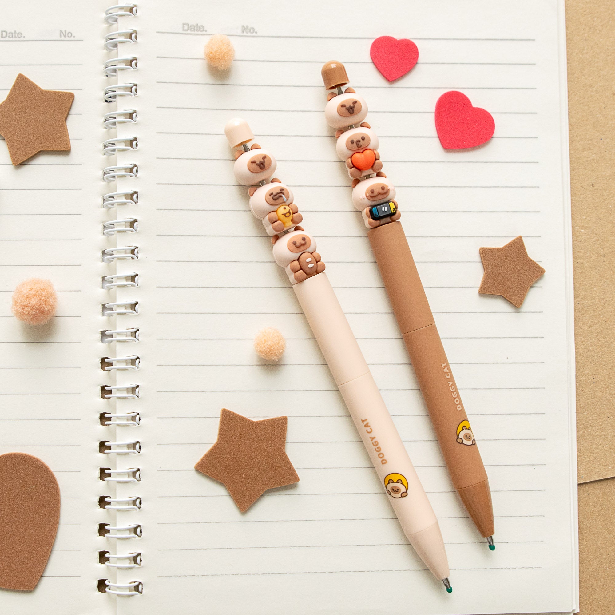 Kawaii-Stift – Mini-Katzenfiguren (gestapelt)