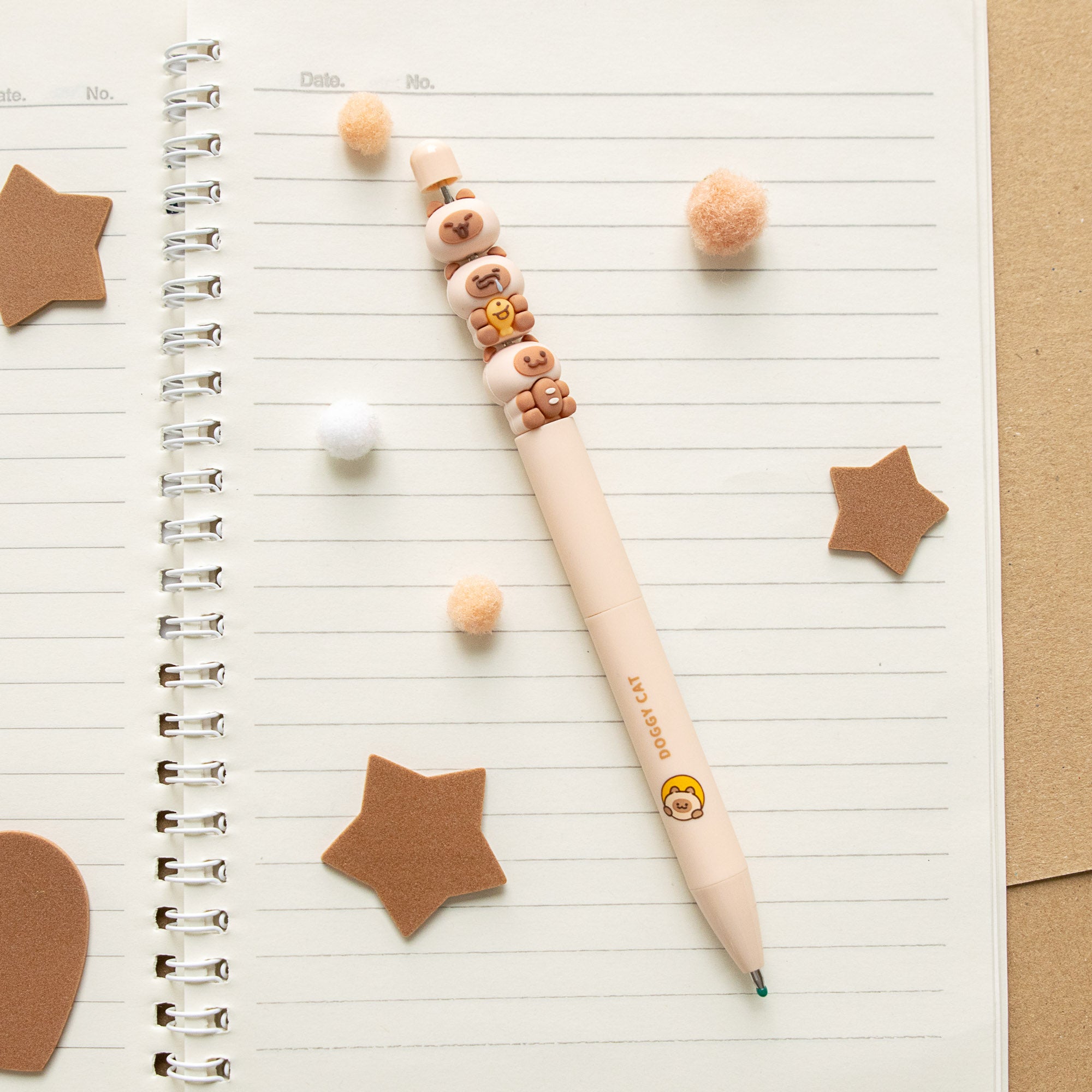 Kawaii-Stift – Mini-Katzenfiguren (gestapelt)