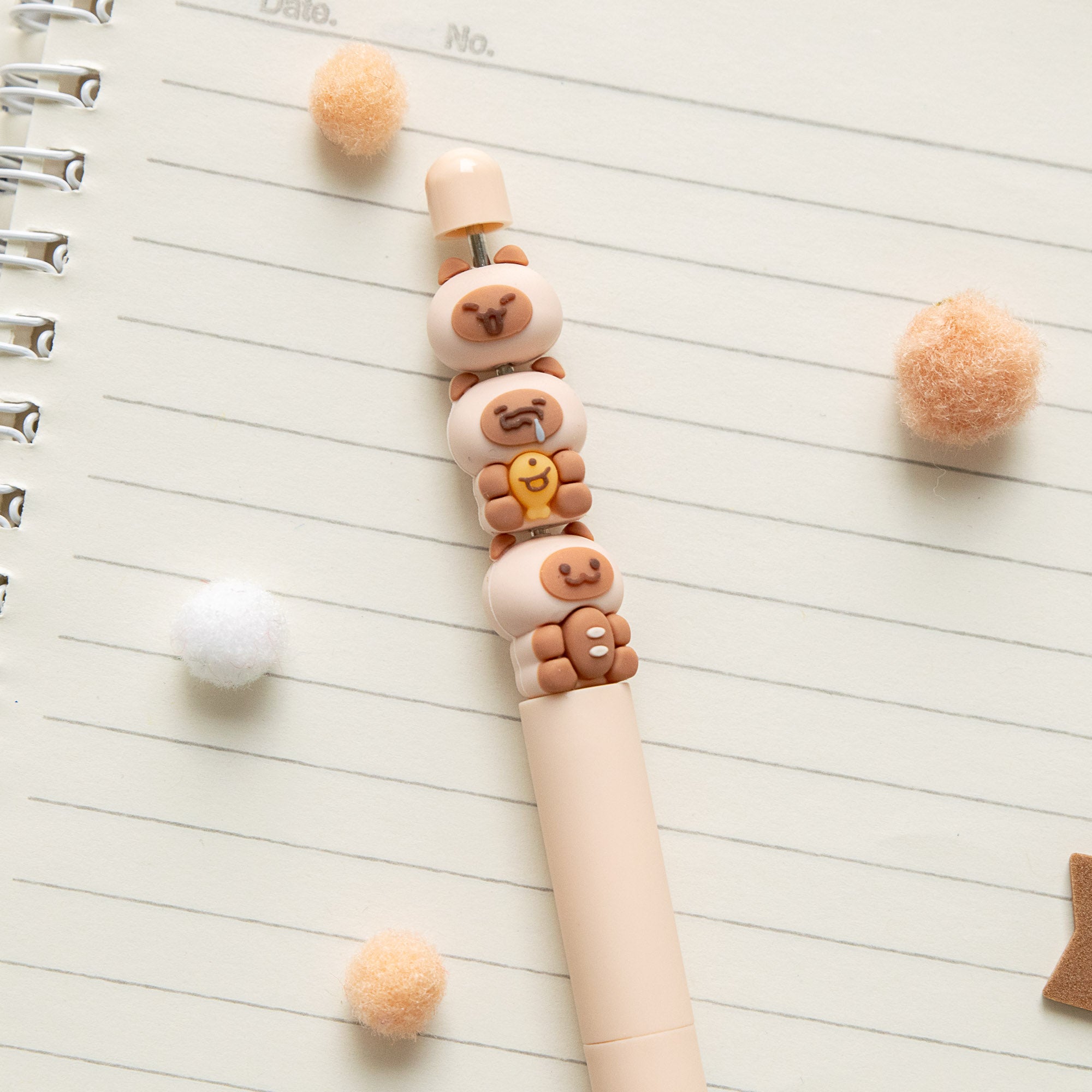 Kawaii-Stift – Mini-Katzenfiguren (gestapelt)