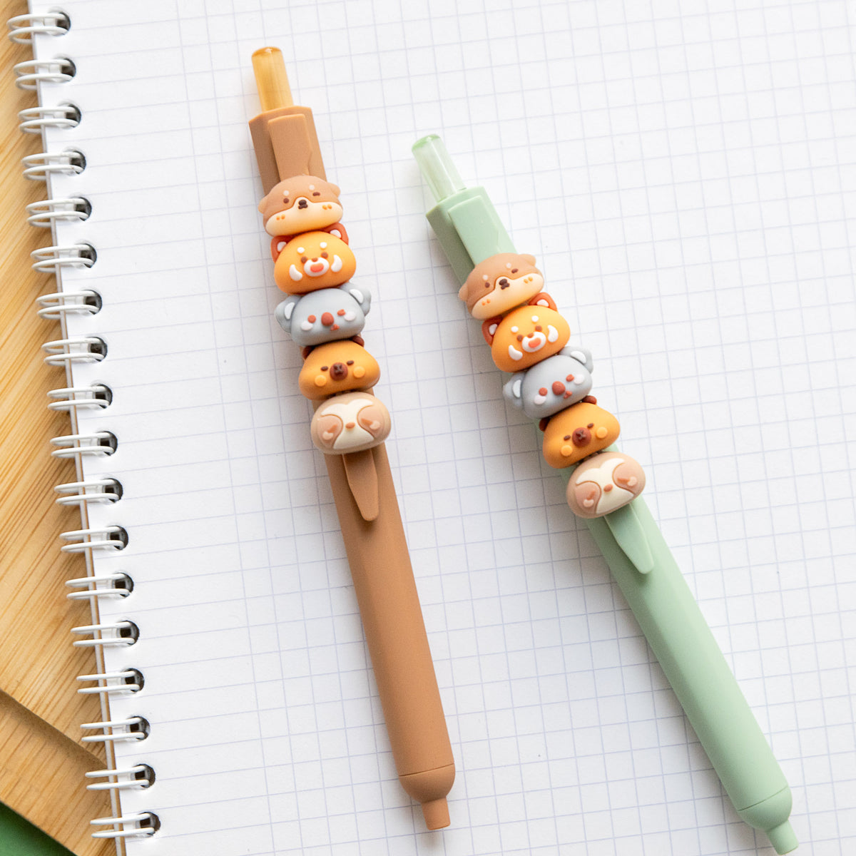 Stylo Kawaii - Mini Figurines Interchangeables Animaux de la Forêt