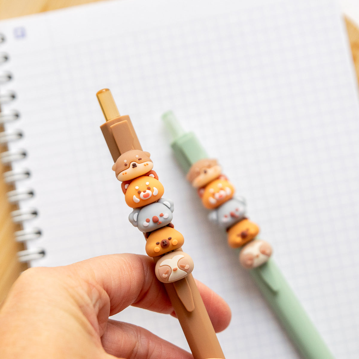 Stylo Kawaii - Mini Figurines Interchangeables Animaux de la Forêt