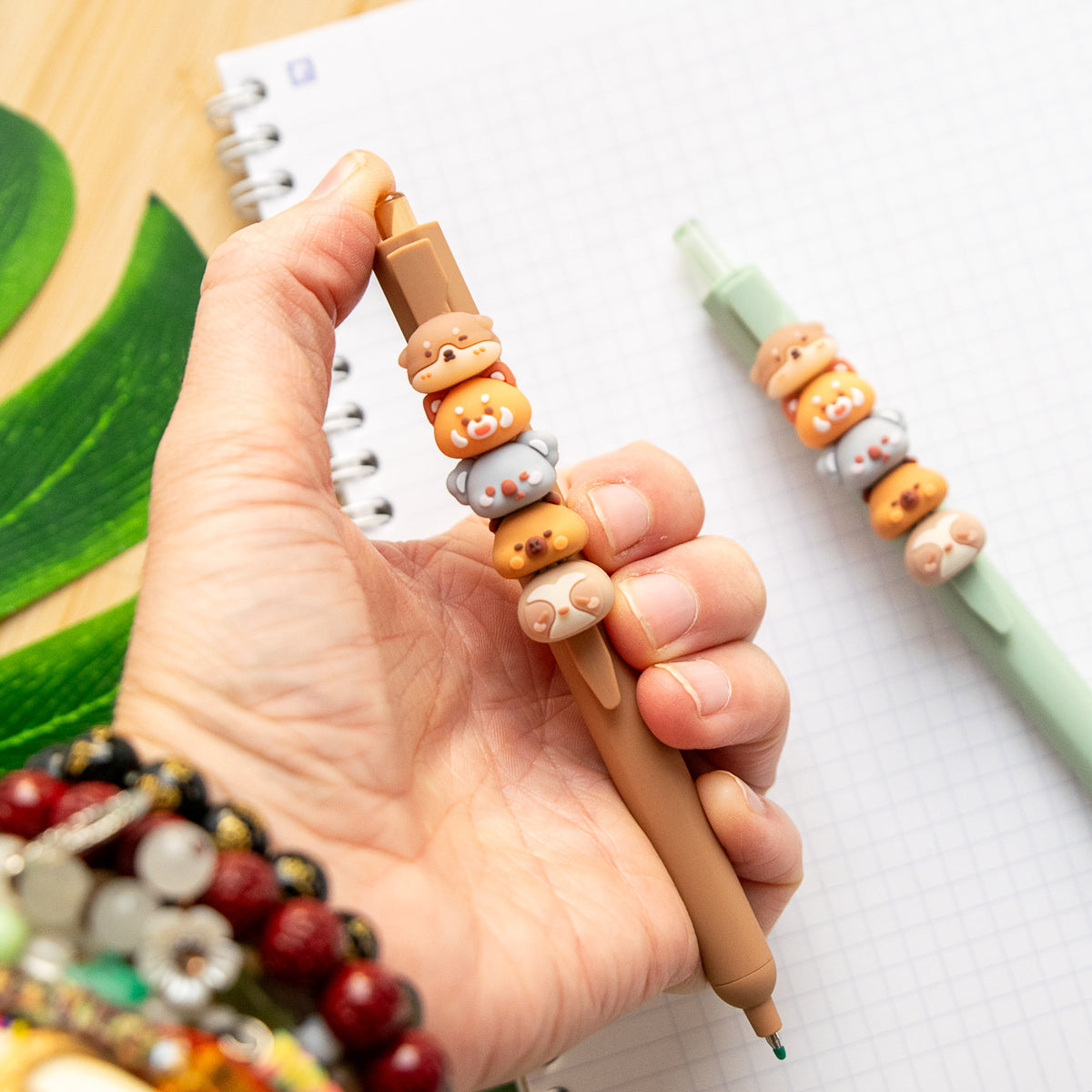 Stylo Kawaii - Mini Figurines Interchangeables Animaux de la Forêt