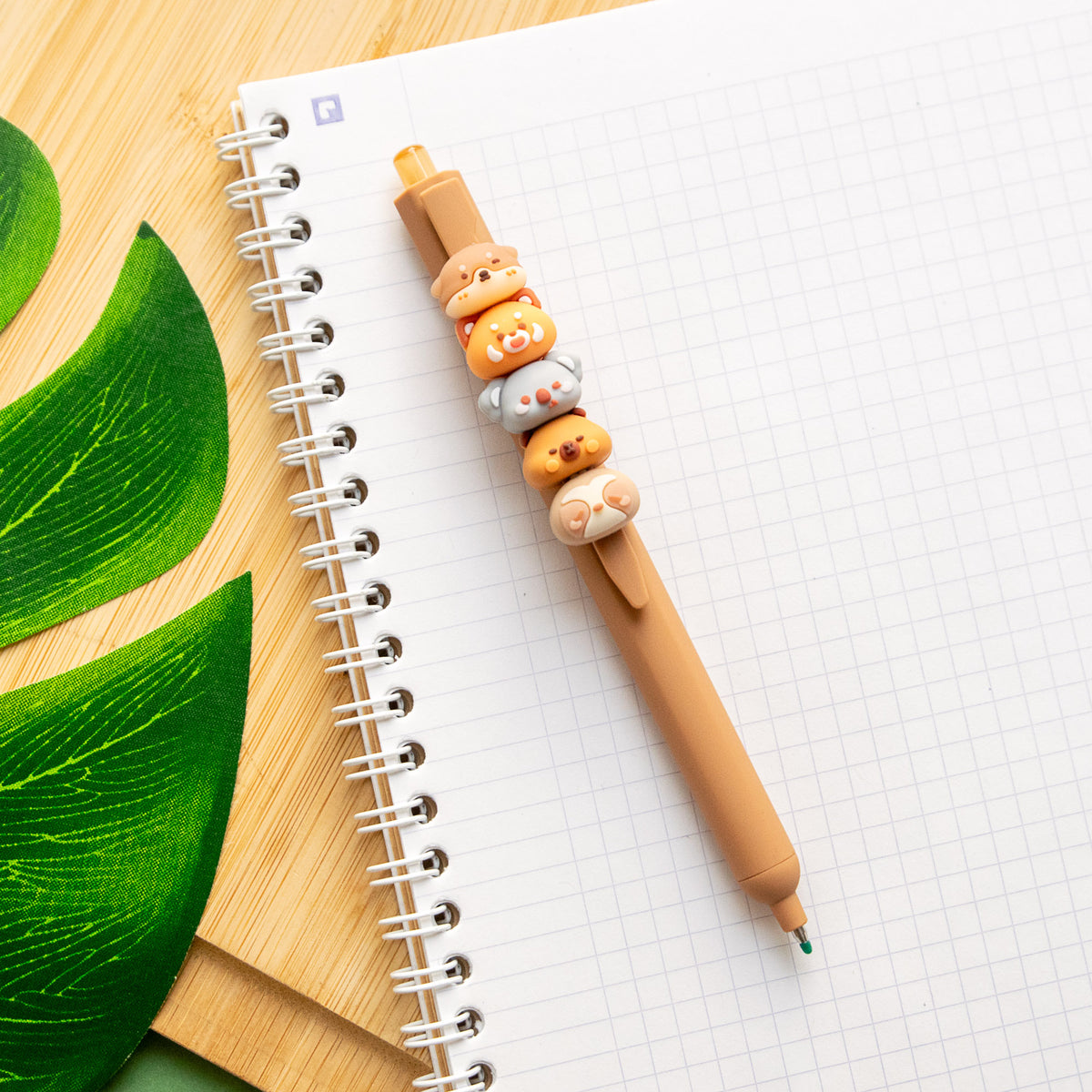Stylo Kawaii - Mini Figurines Interchangeables Animaux de la Forêt