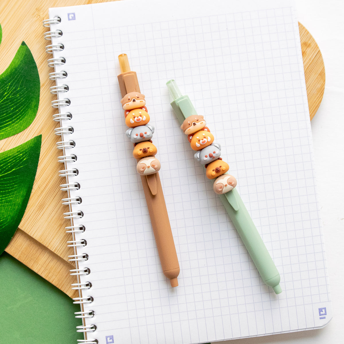 Stylo Kawaii - Mini Figurines Interchangeables Animaux de la Forêt
