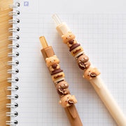 Stylo Kawaii - Mini Figurines Interchangeables Ourson & Café