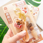 Kawaii Capybara Wrap Schlüsselanhänger Stift