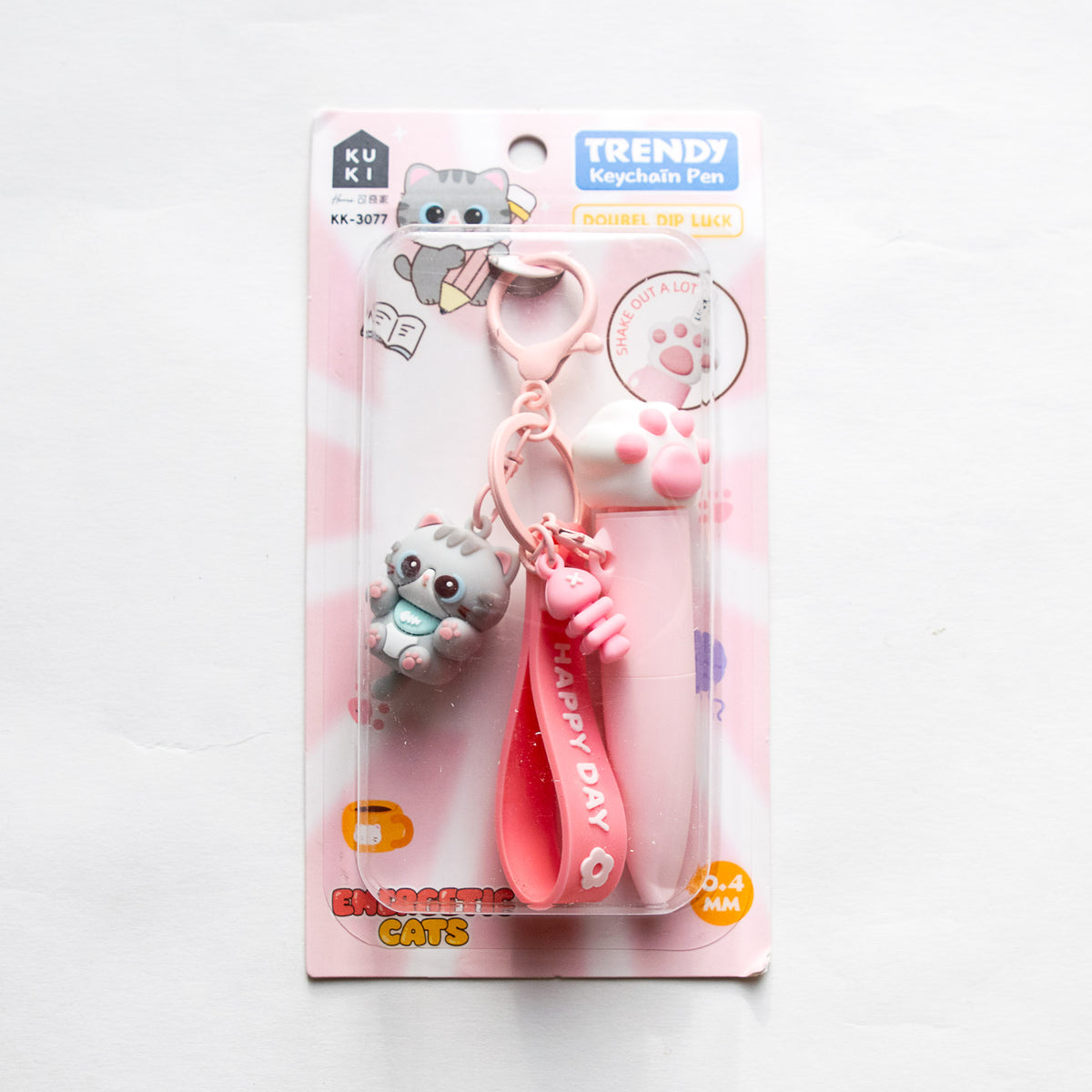 Stylo Porte-clés Kawaii Chat Chibi