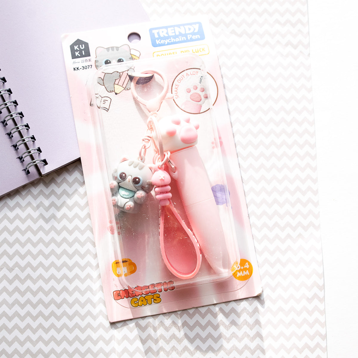 Stylo Porte-clés Kawaii Chat Chibi