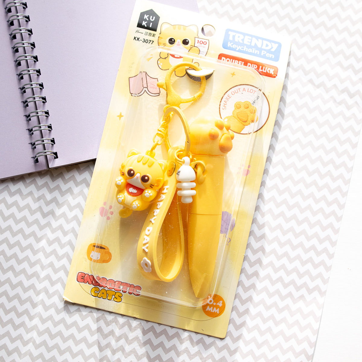 Stylo Porte-clés Kawaii Chat Chibi