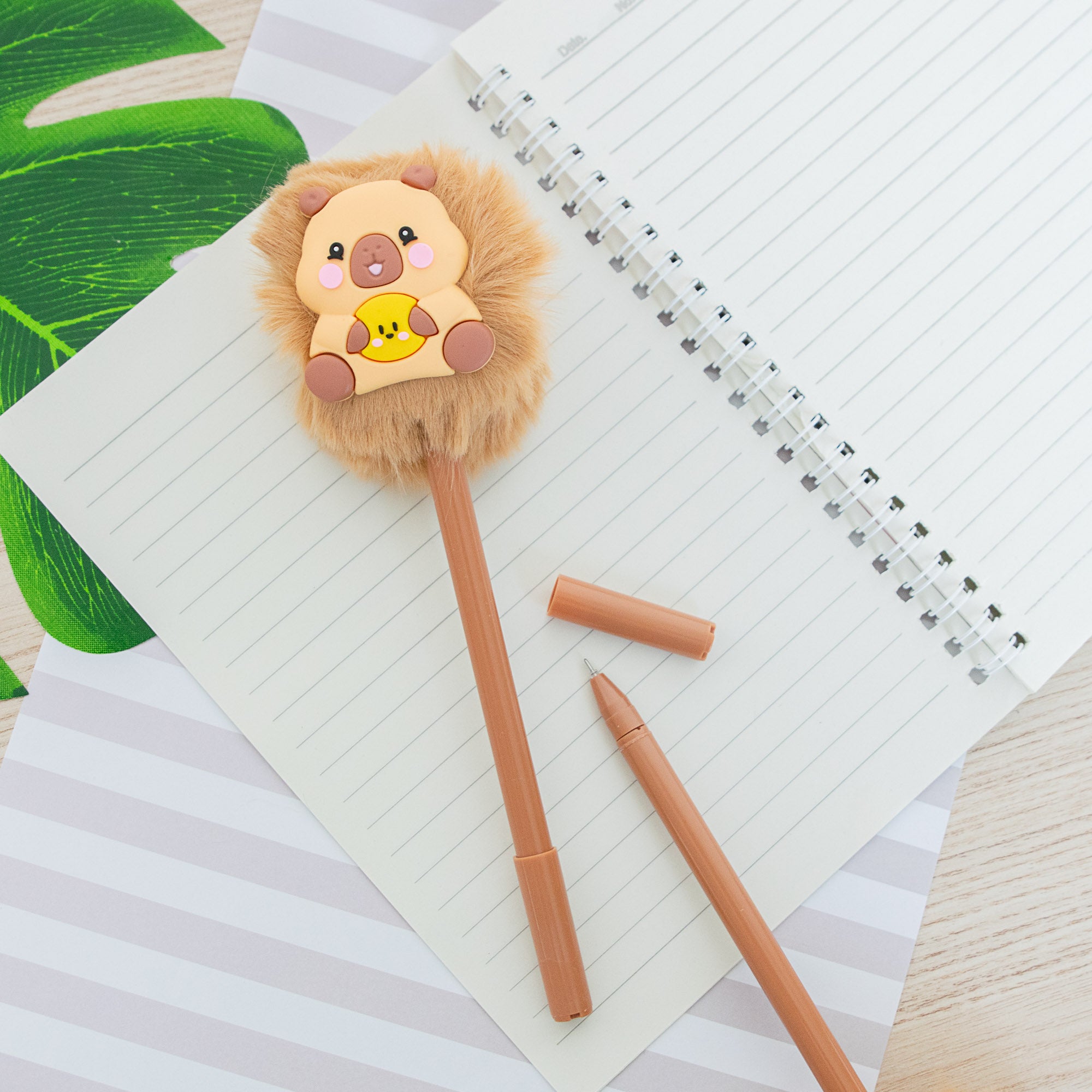 Stylo Pompon Capybara