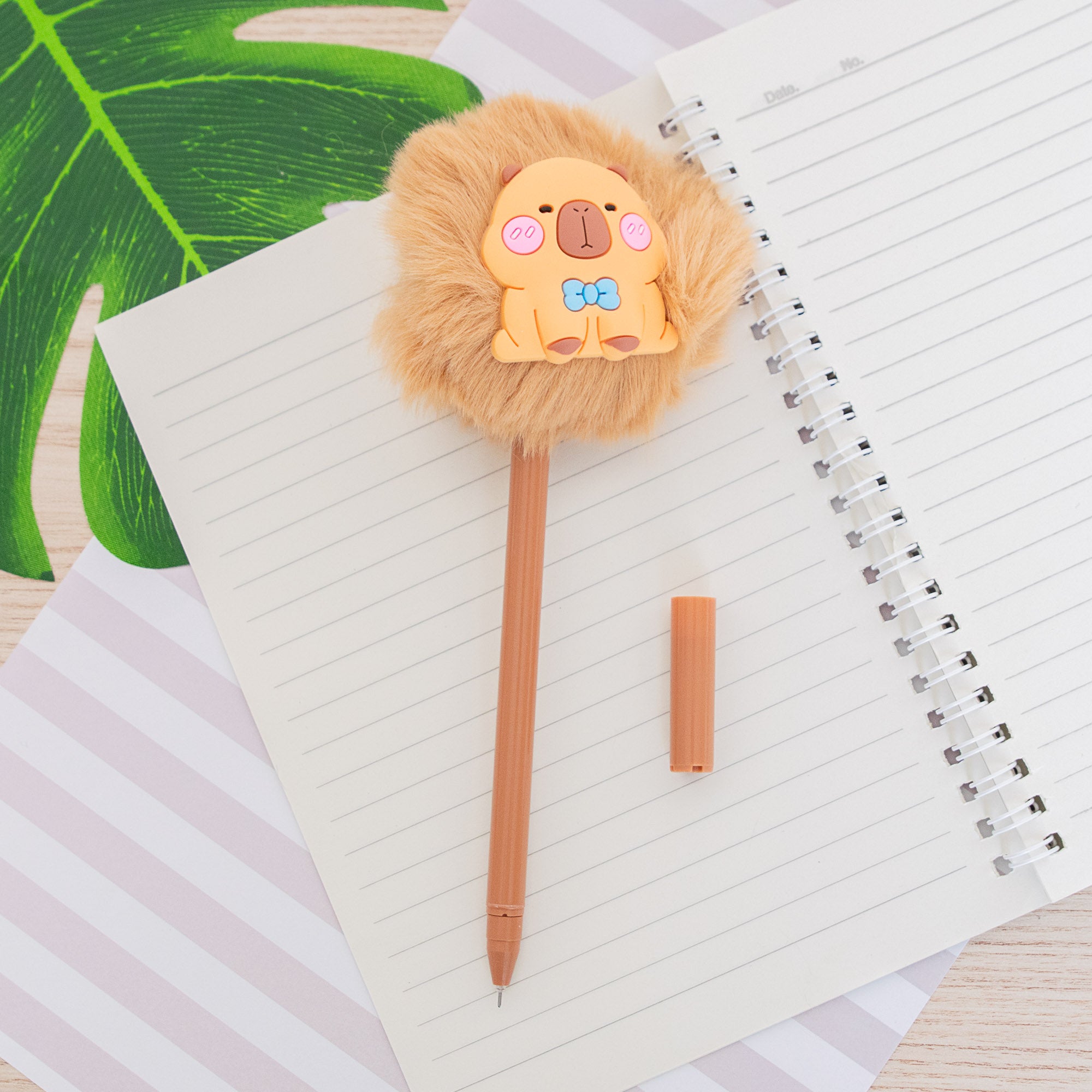 Stylo Pompon Capybara