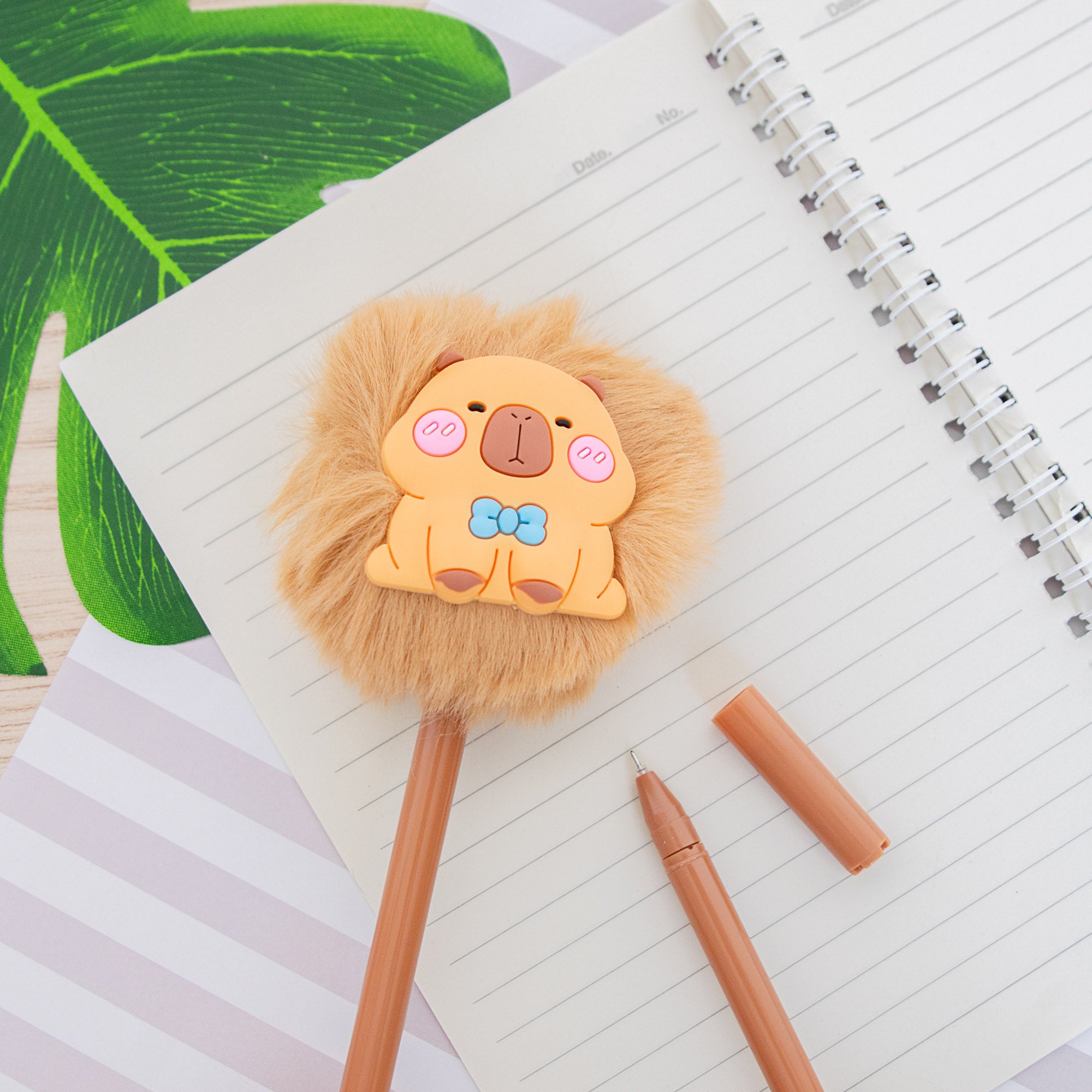Stylo Pompon Capybara