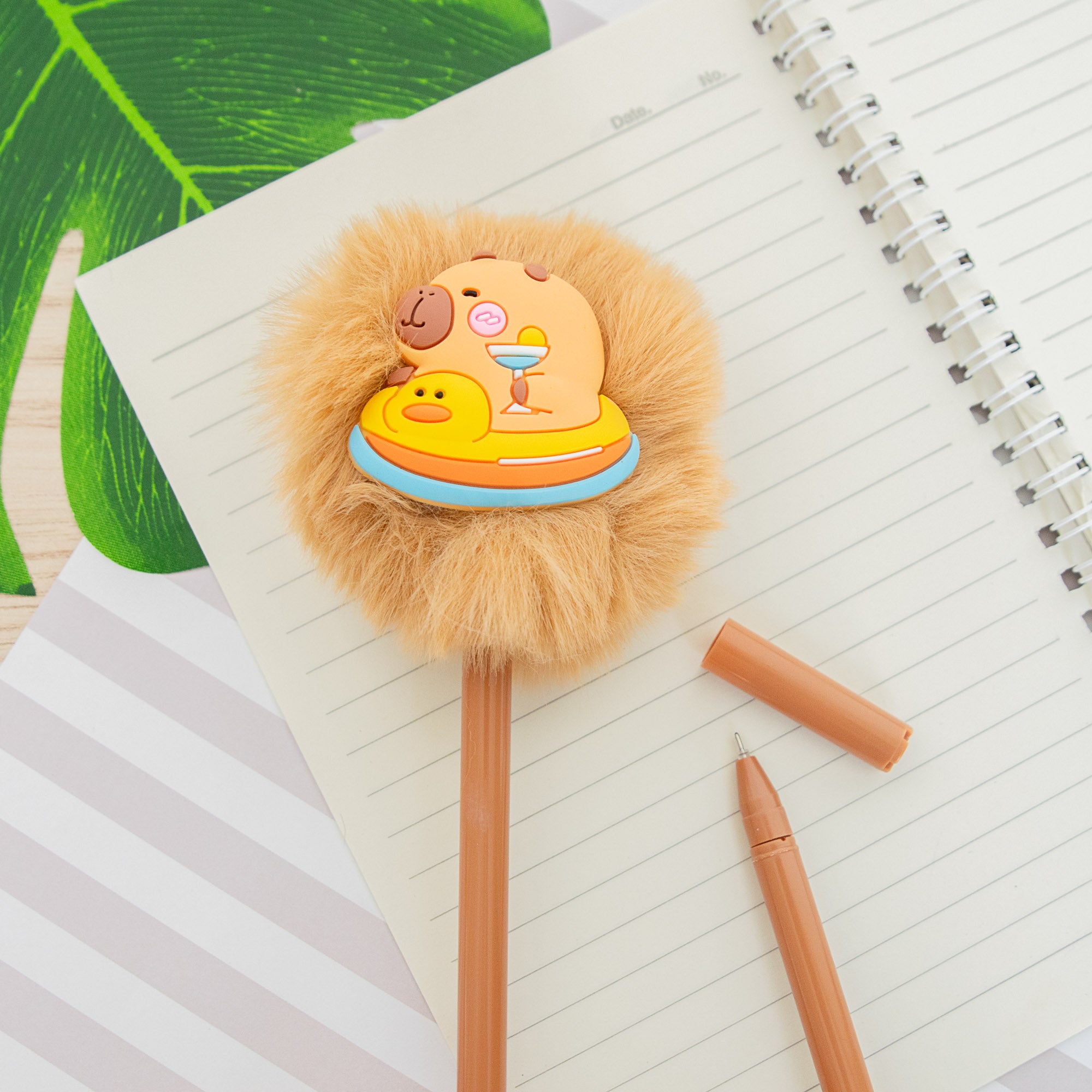 Stylo Pompon Capybara