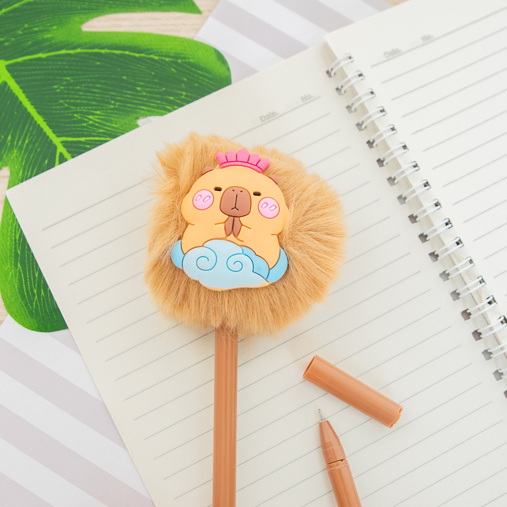 Stylo Pompon Capybara