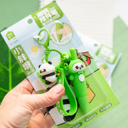 Stylo Porte-clés Kawaii Panda & Bambou