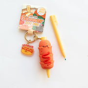 Stylo Porte-clés Kawaii Saucisse Hot dog