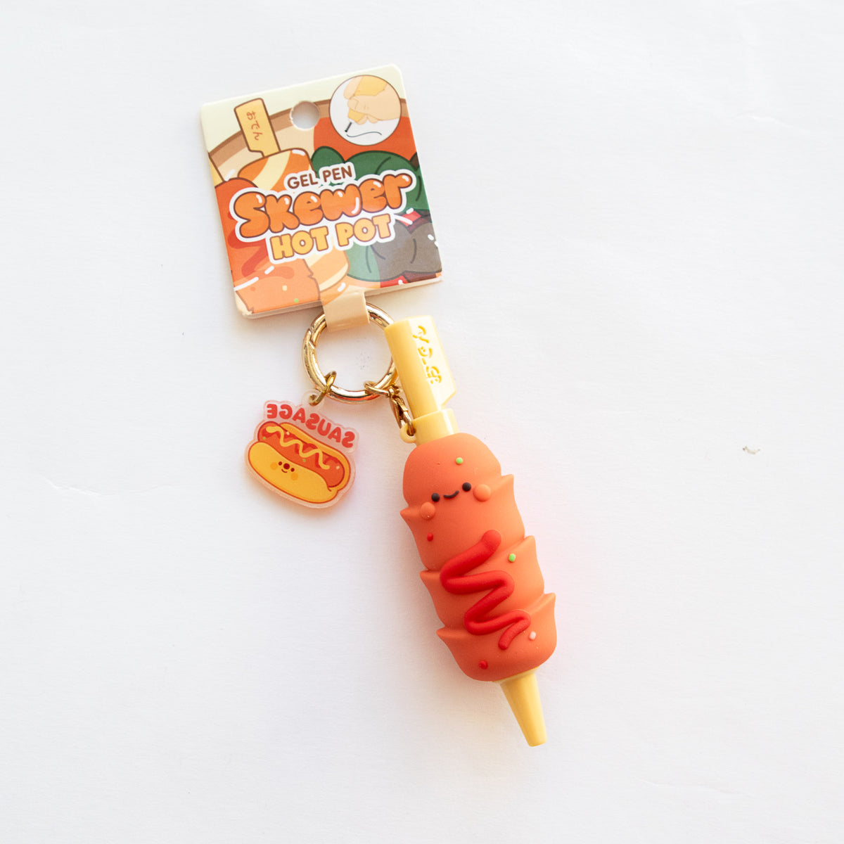 Stylo Porte-clés Kawaii Saucisse Hot dog