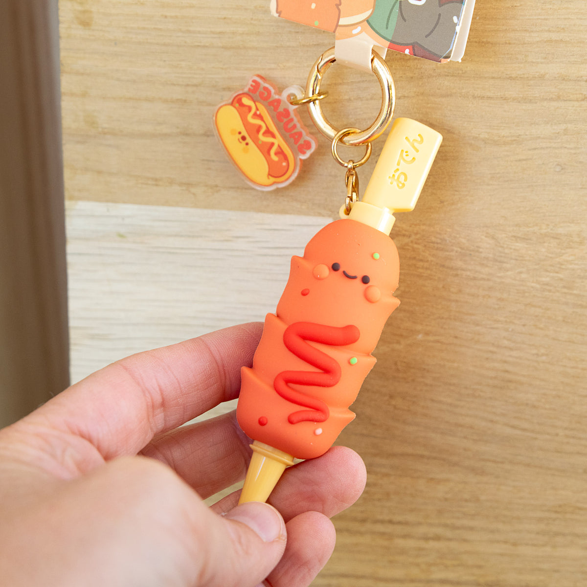 Stylo Porte-clés Kawaii Saucisse Hot dog