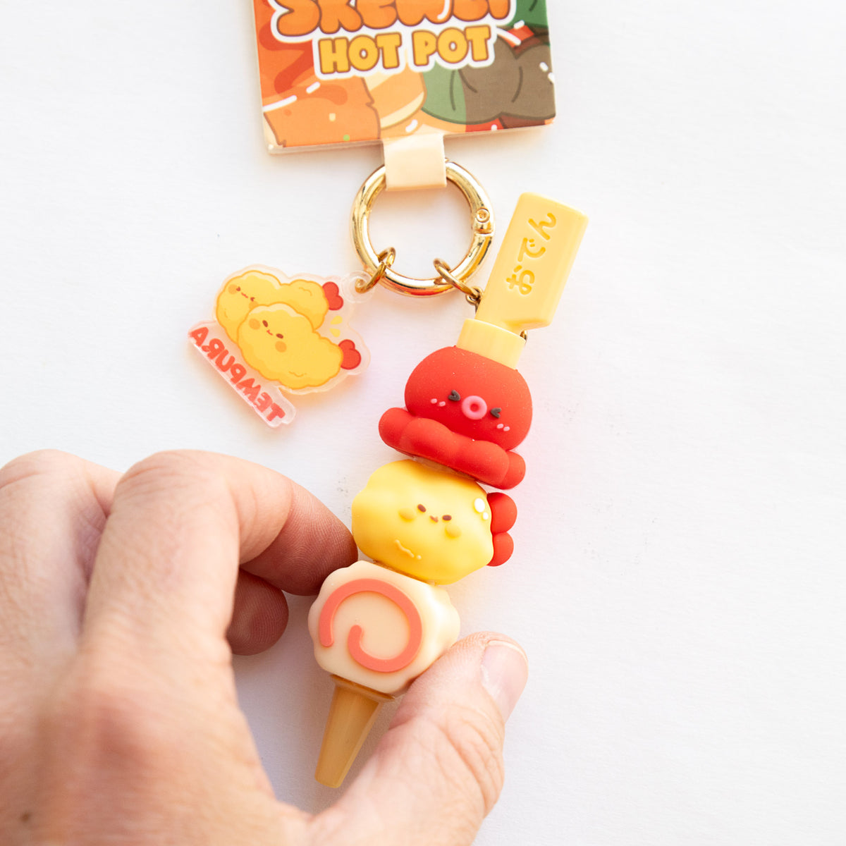 Stylo Porte-clés Kawaii Brochette Tempura - Hot Pot
