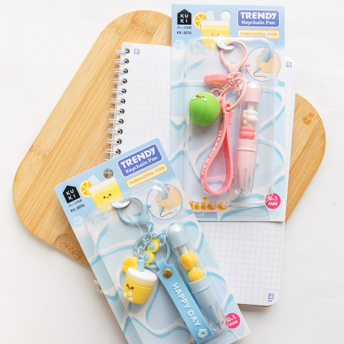 Stylo Porte-clés Kawaii Boisson Lemon Coconut