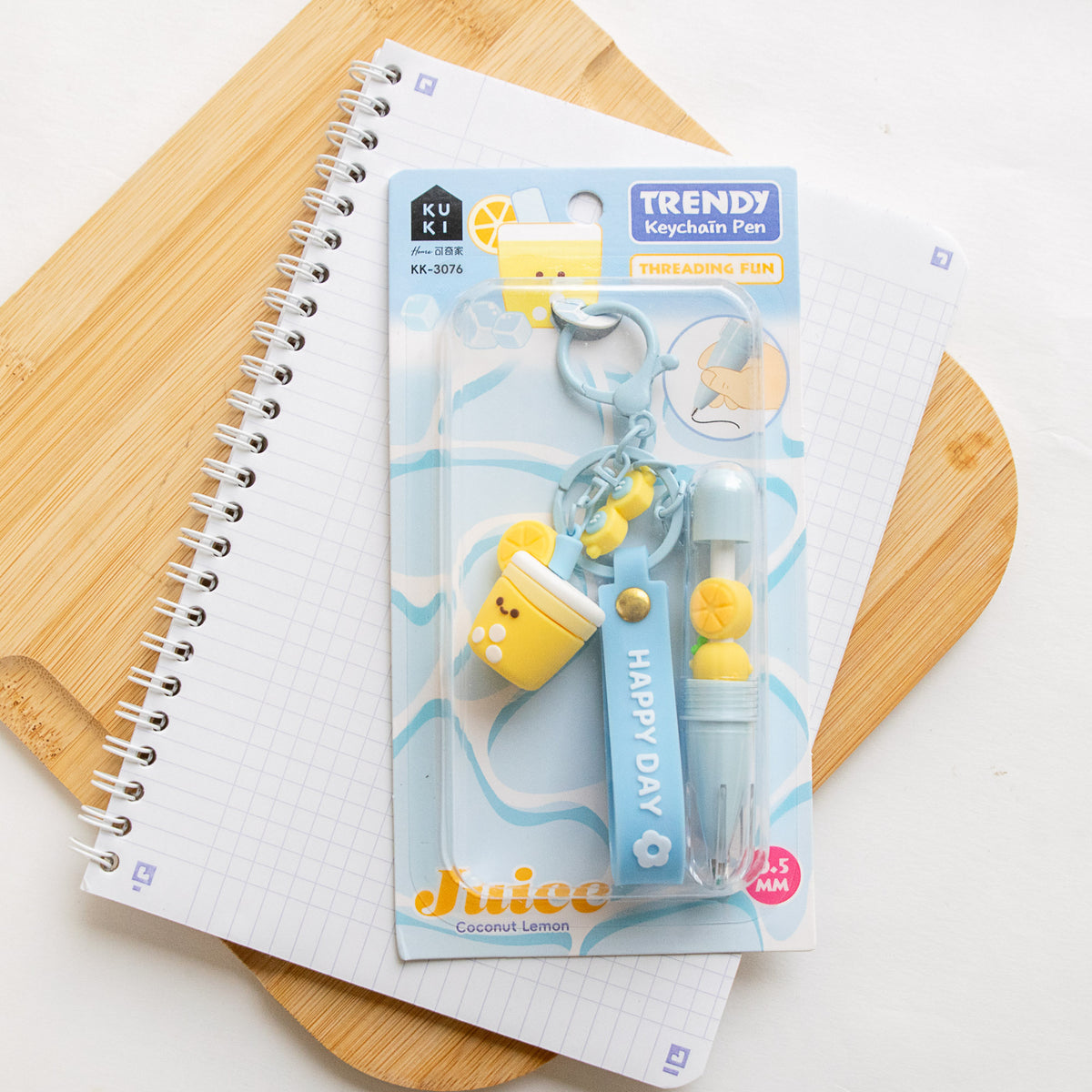Stylo Porte-clés Kawaii Boisson Lemon Coconut
