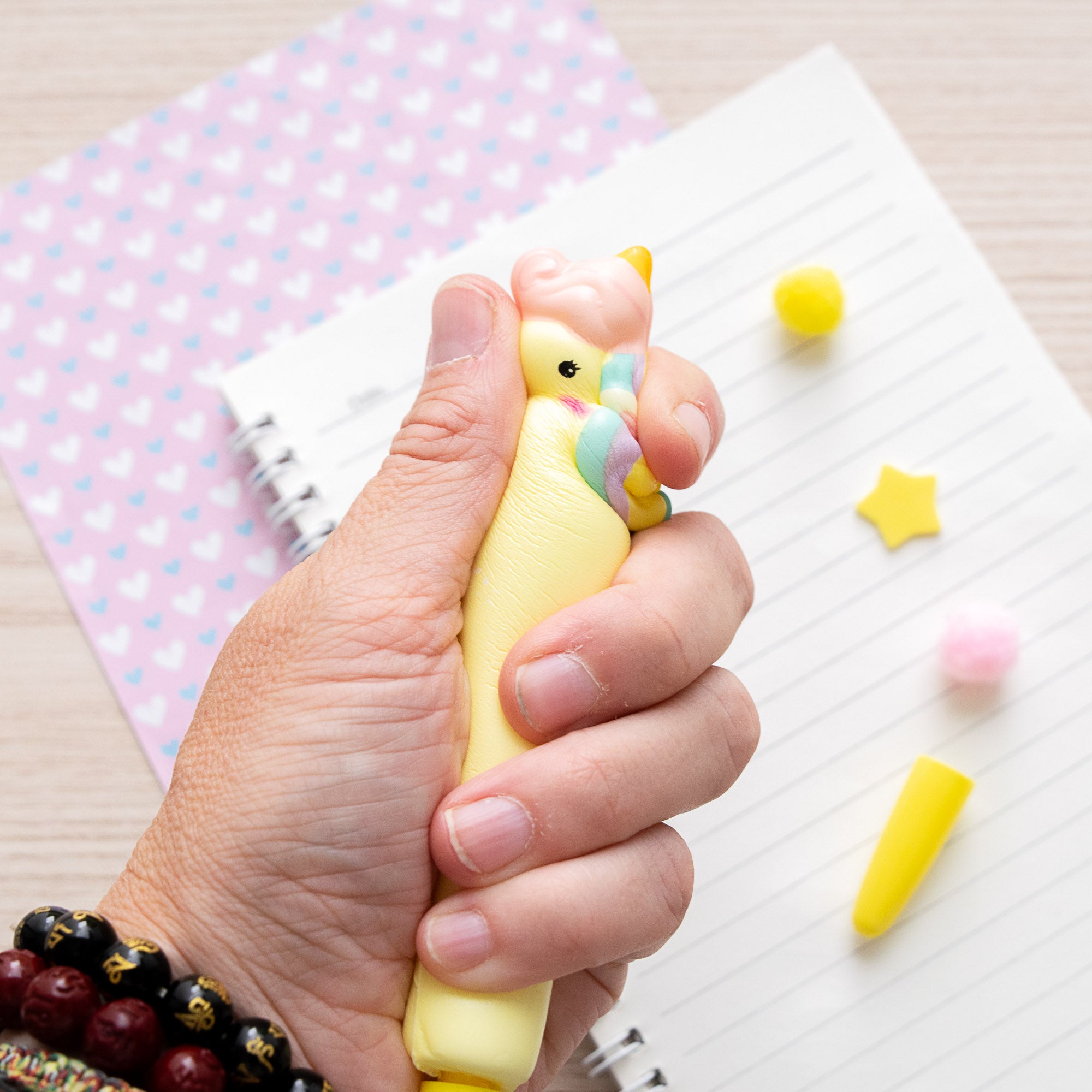 Stylo Squishy Anti-stress Licorne