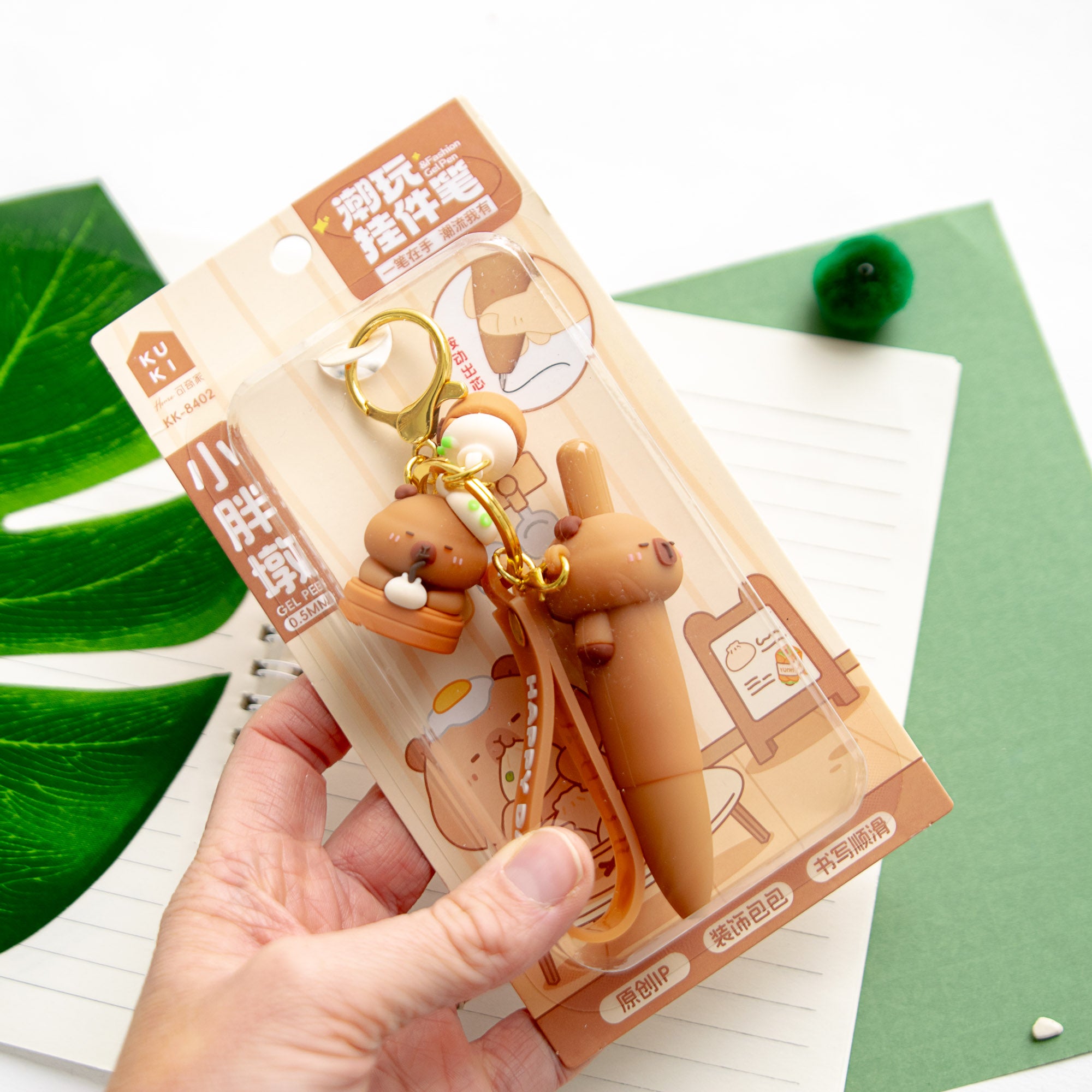 Stylo Porte-clés Kawaii Capybara Raviole
