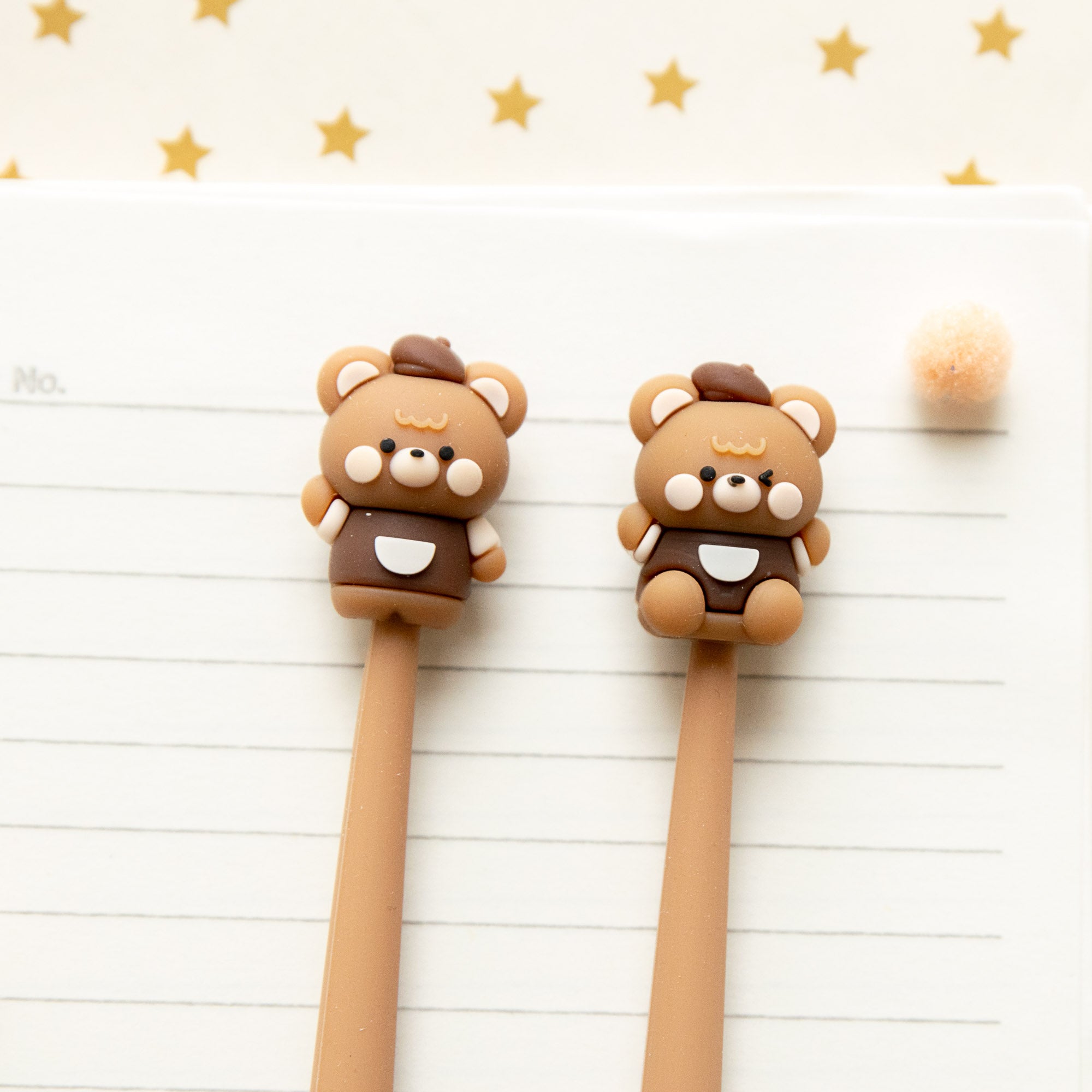 Kugelschreiber mit weichem Schüttelmechanismus – Teddybär