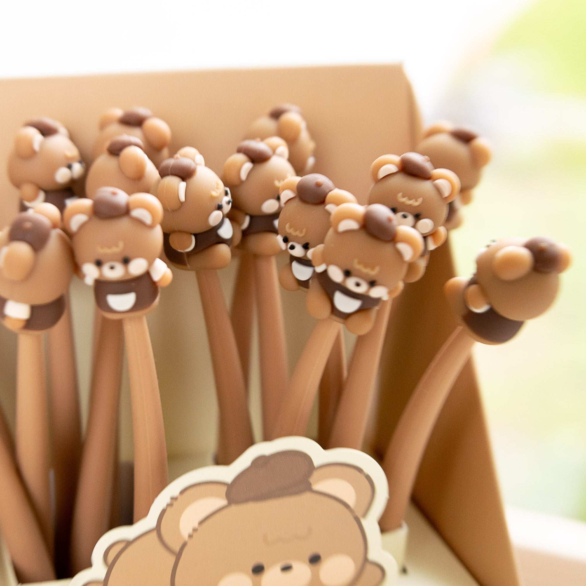 Kugelschreiber mit weichem Schüttelmechanismus – Teddybär