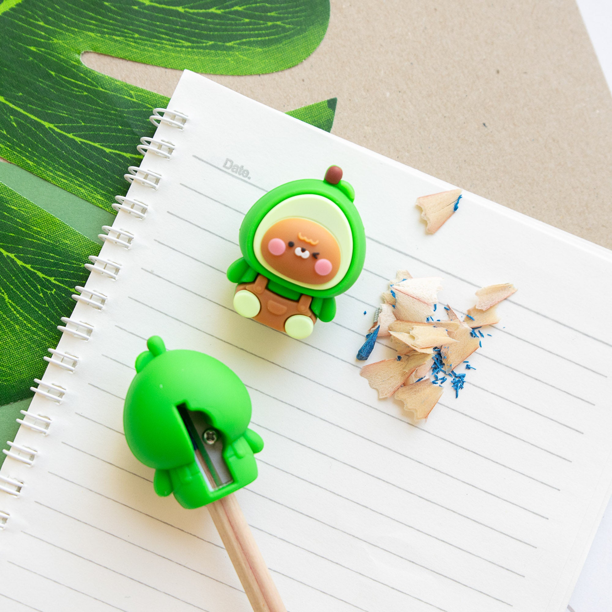 Taille-Crayon Kawaii Ourson Avocat