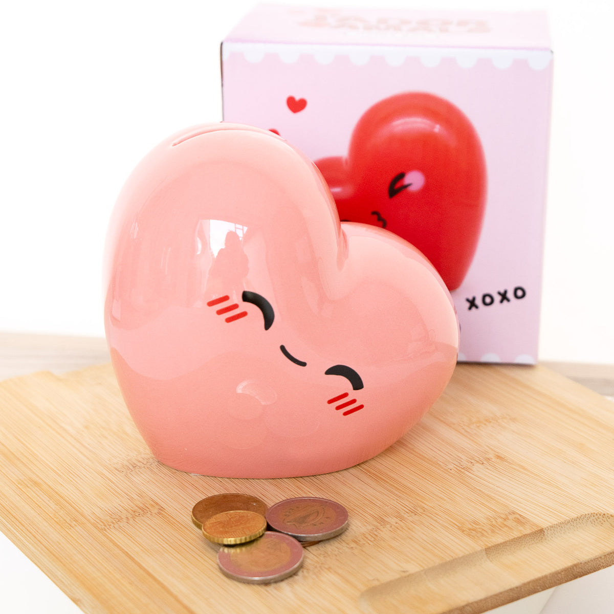 Tirelire Kawaii Coeur