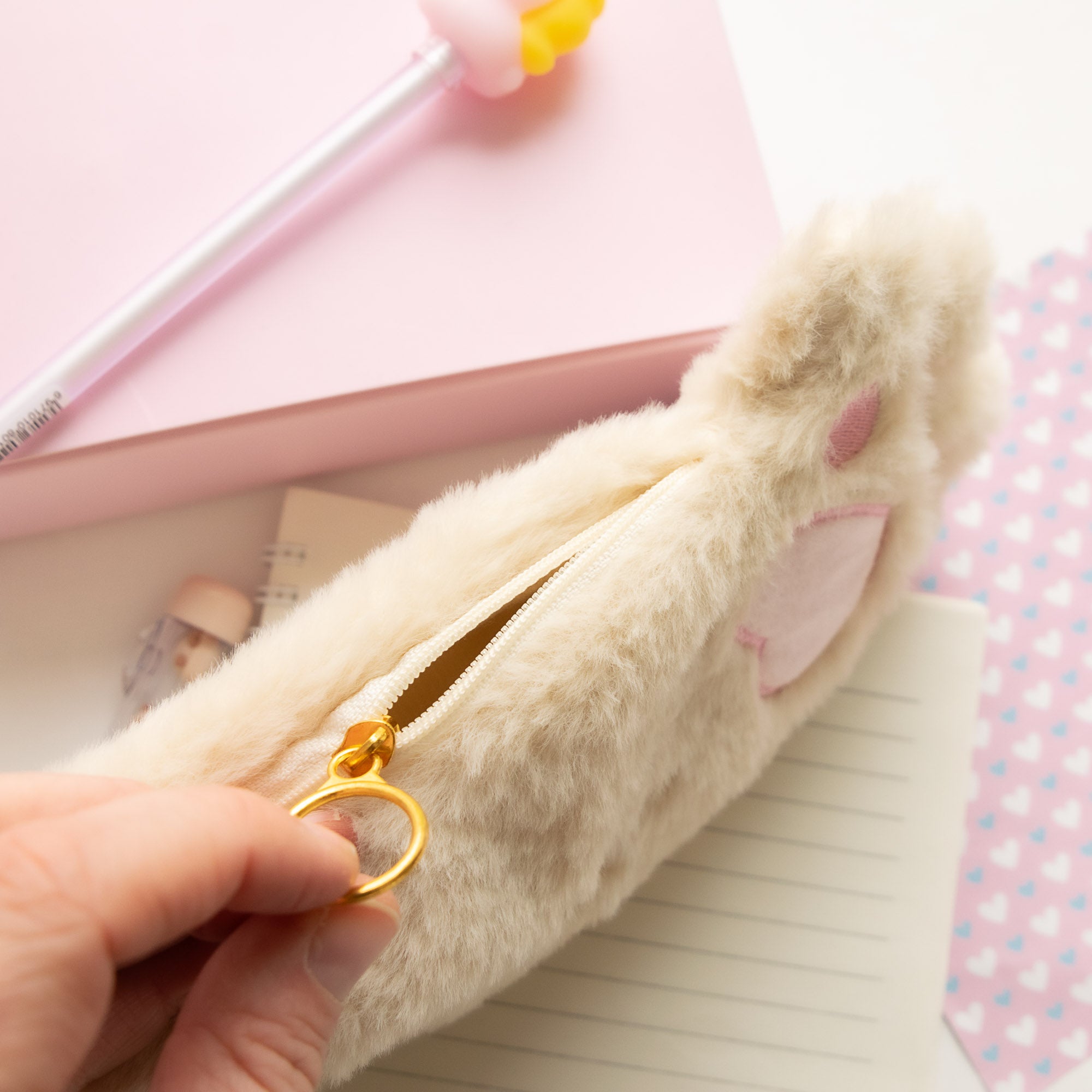 Trousse Peluche Patte de Chat
