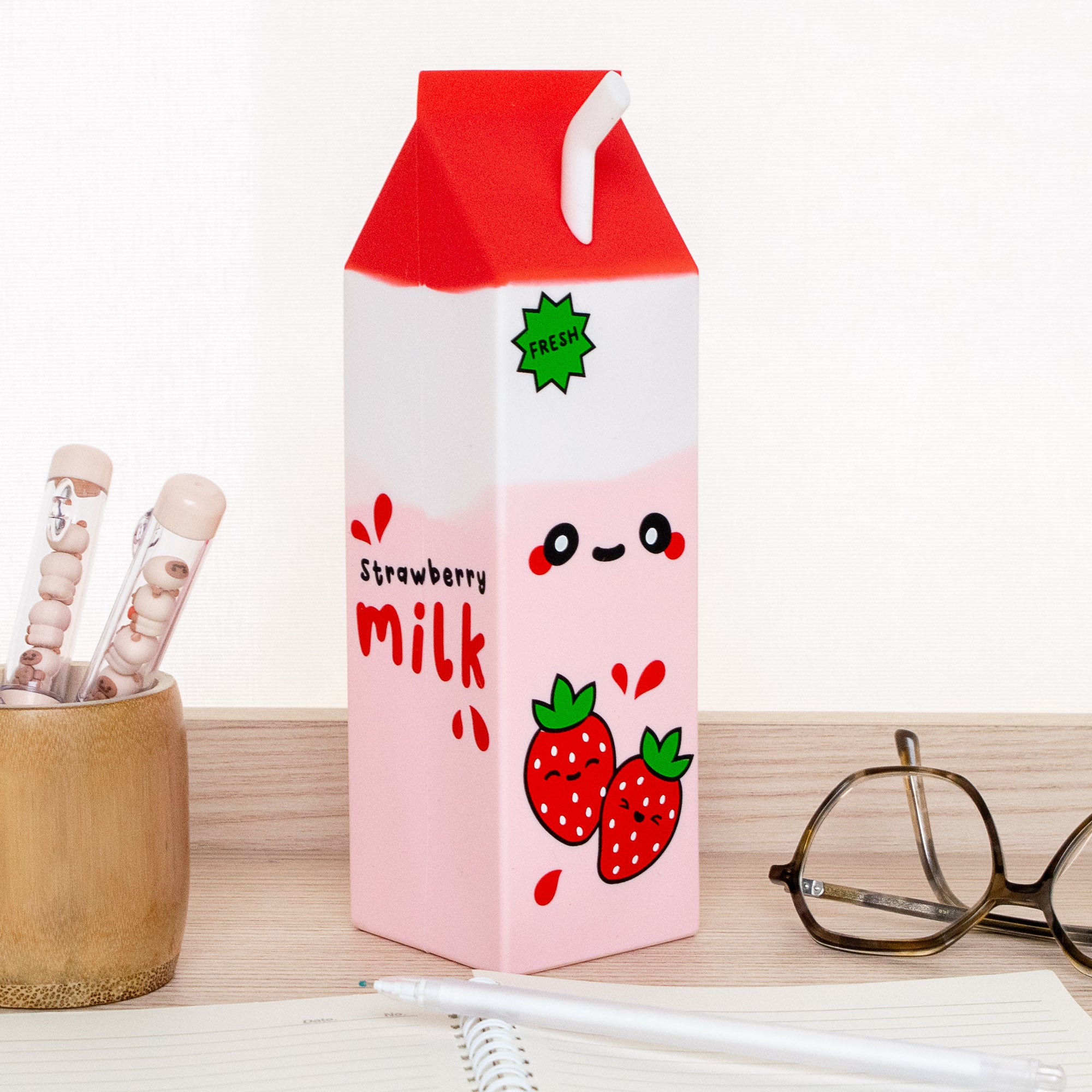 Trousse Silicone Brique de lait à la fraise