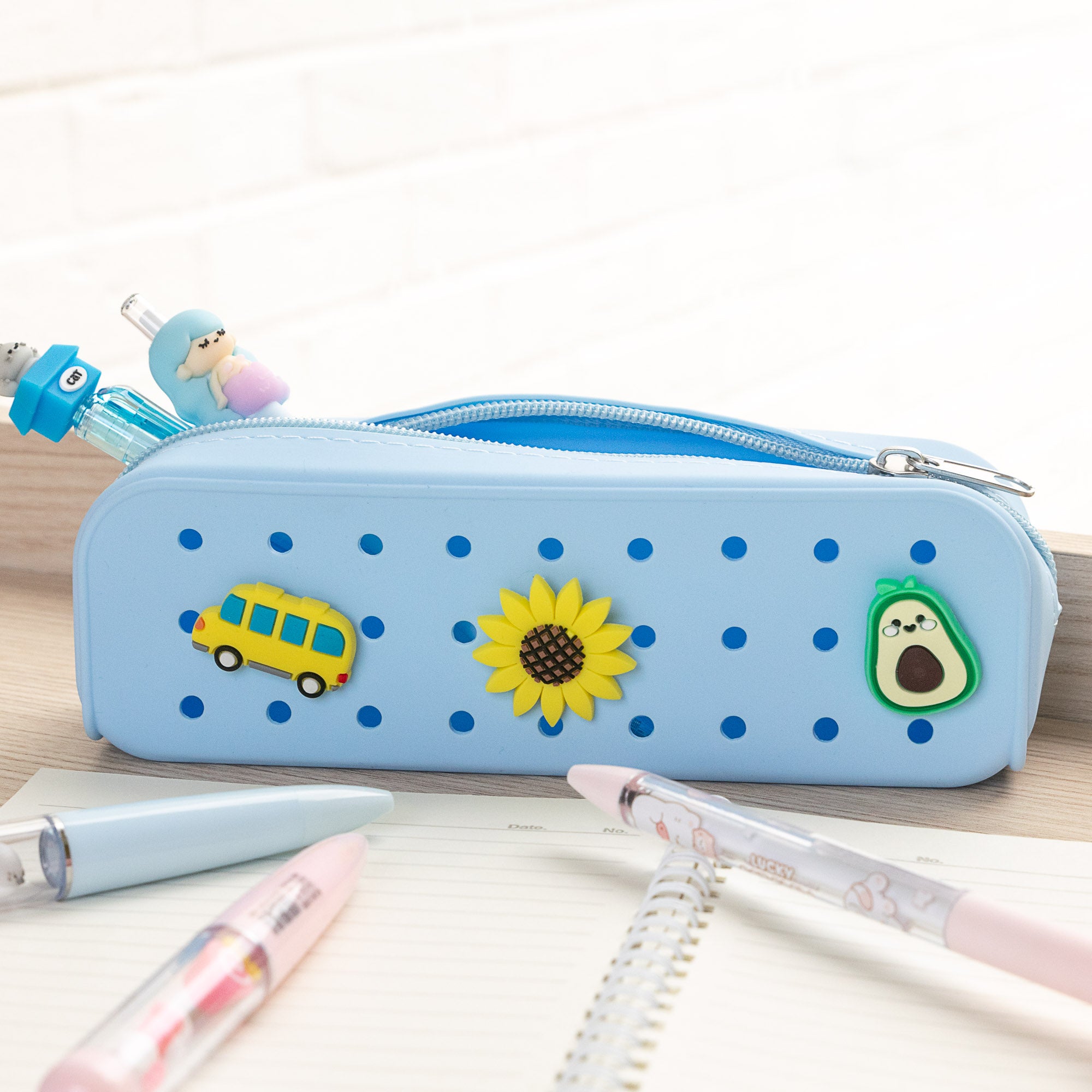 Trousse Kawaii en Silicone avec Charms