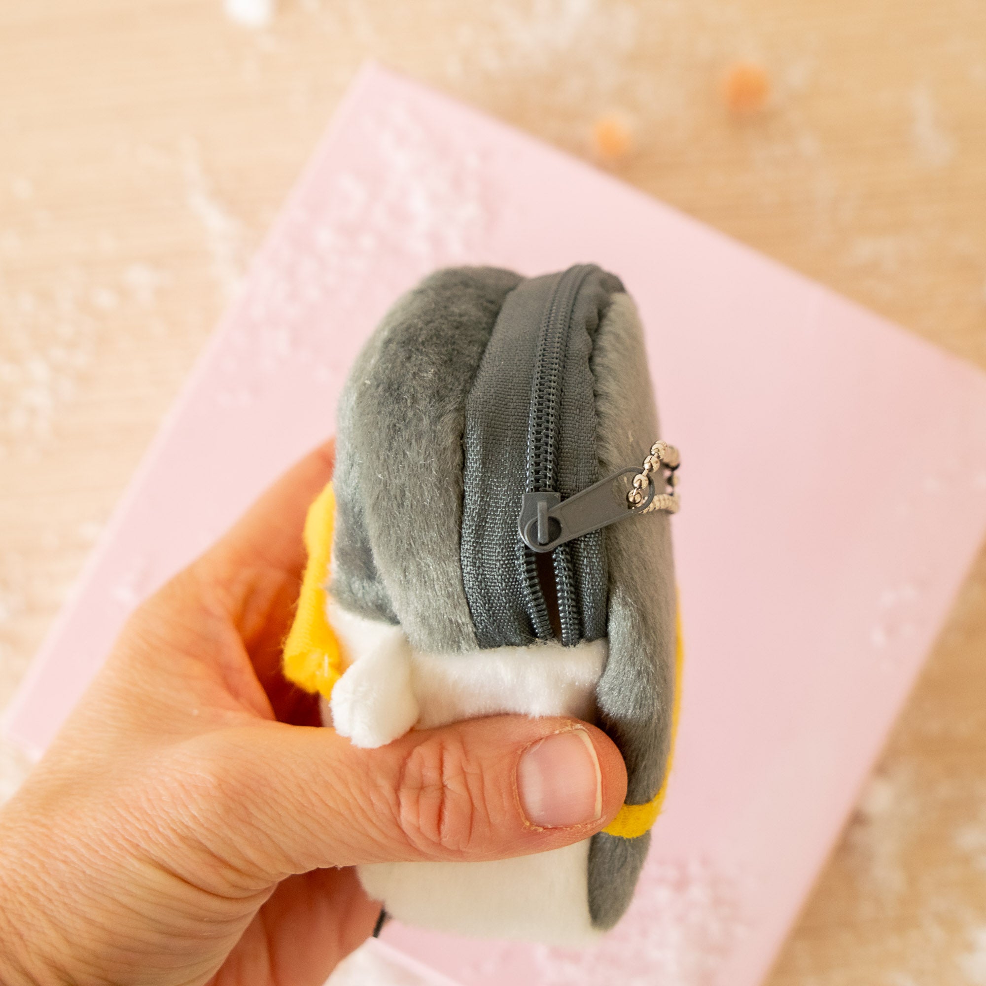 Geldbörse aus Plüschkatze
