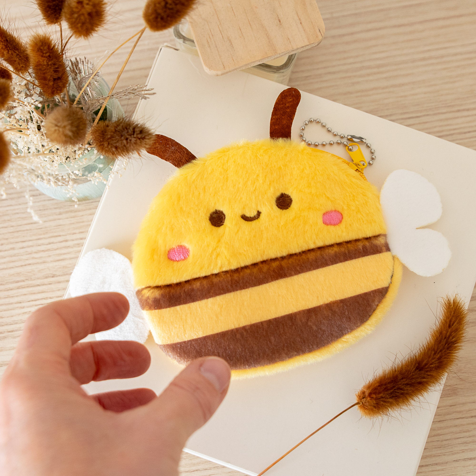 Porte Monnaie Peluche Abeille