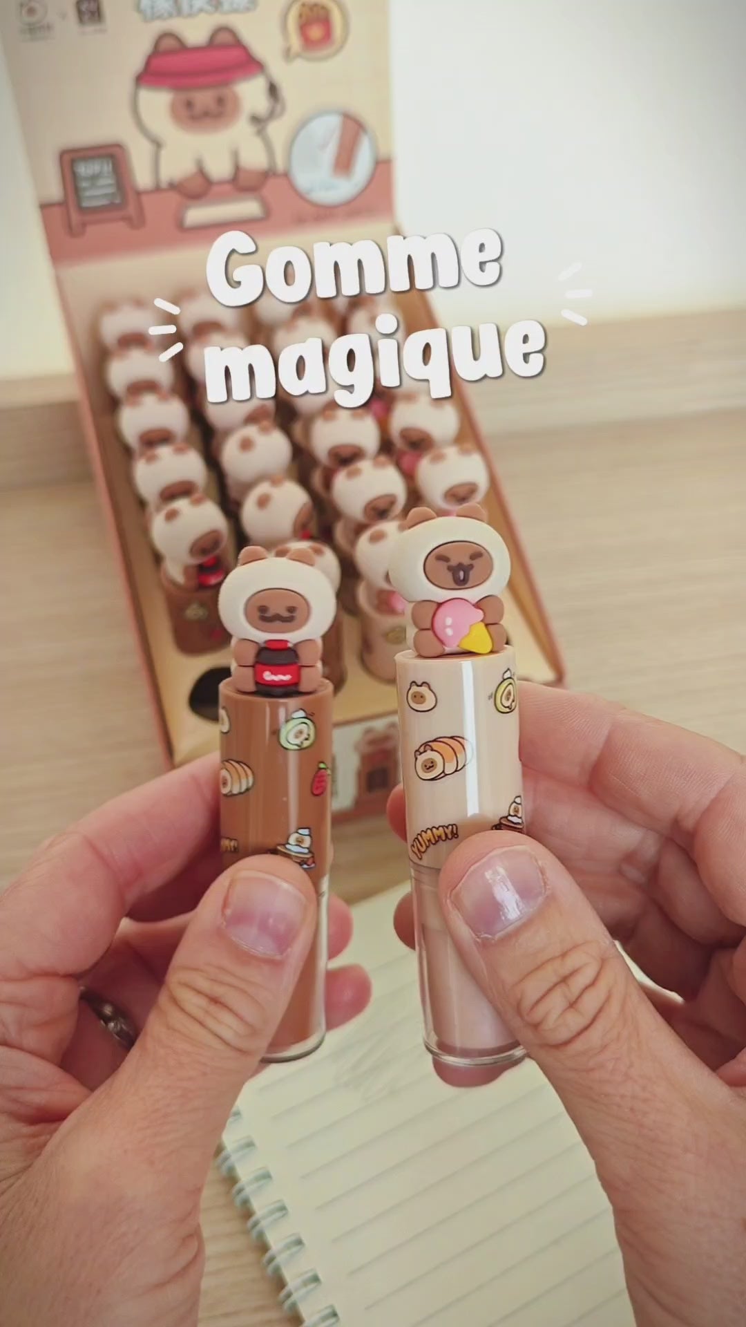 Charger la vidéo : Gomme Surprise Doggy Cat