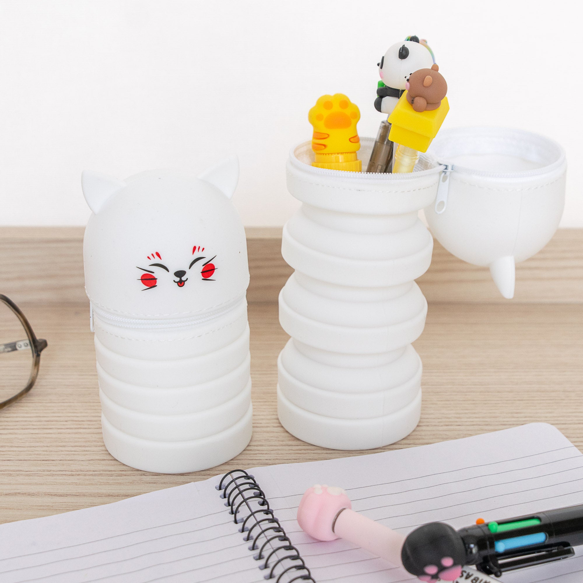 Trousse Silicone Pliable - Chat