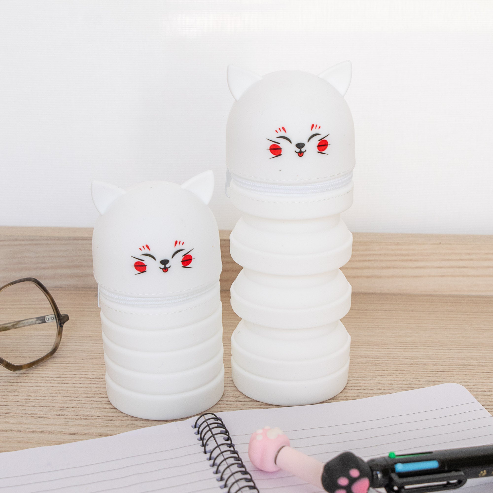 Trousse Silicone Pliable - Chat