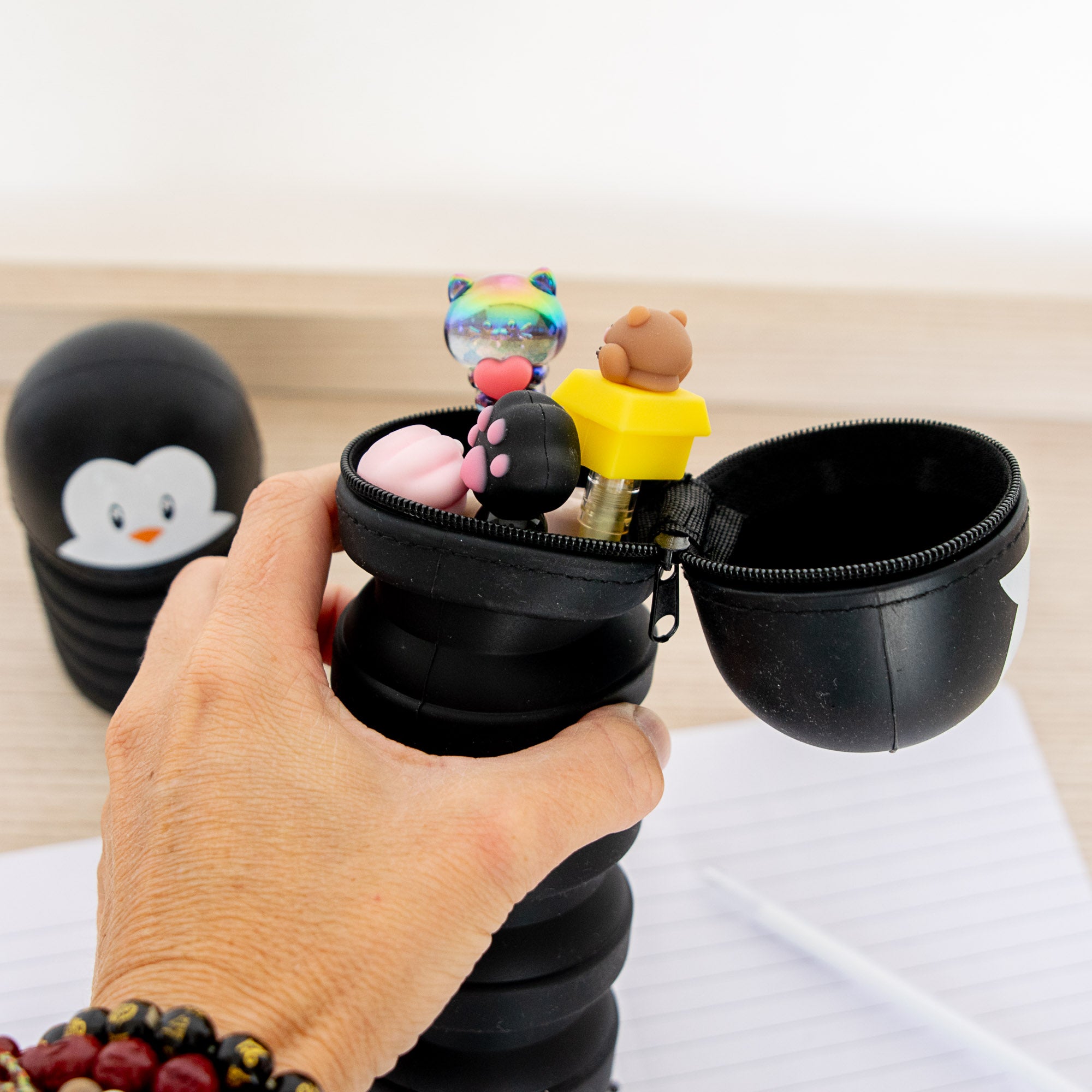 Trousse Silicone Pliable - Pingouin